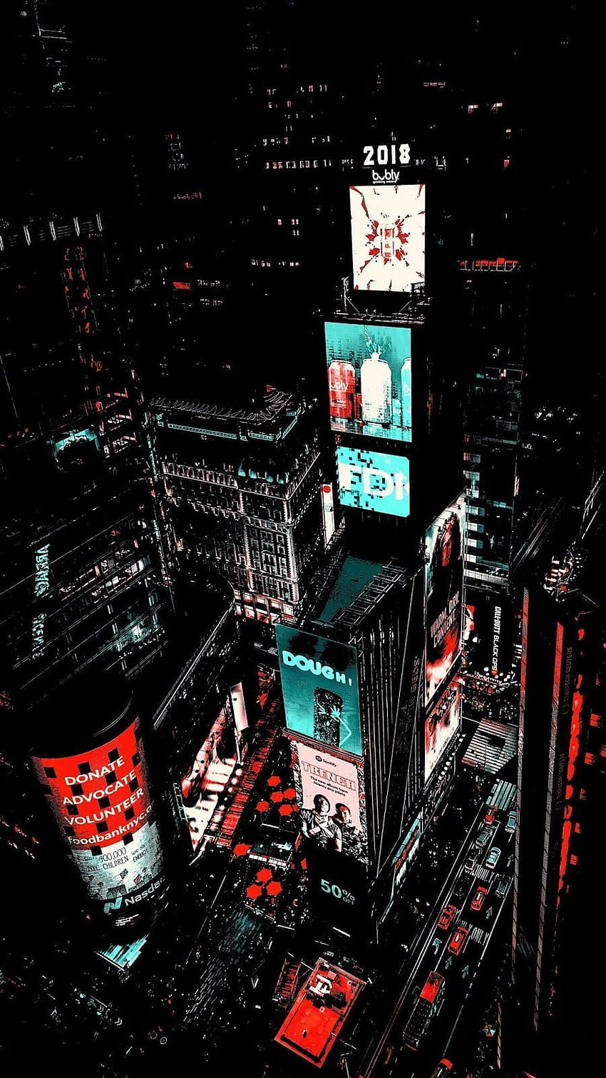 Times Square Amoled HD phone wallpaper