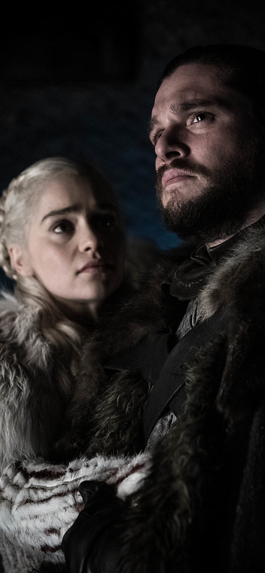 Game Of Thrones Saison 8 Jon Snow et Daenerys Targaryen iPhone XS MAX, séries télévisées, et arrière-plan Fond d'écran de téléphone HD