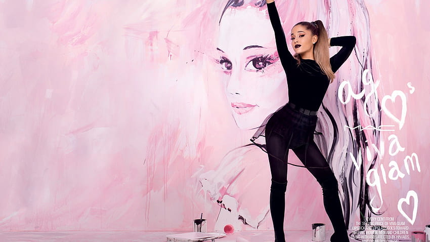 Pink Ariana Grande Aesthetic, Ariana Grande Logo HD wallpaper