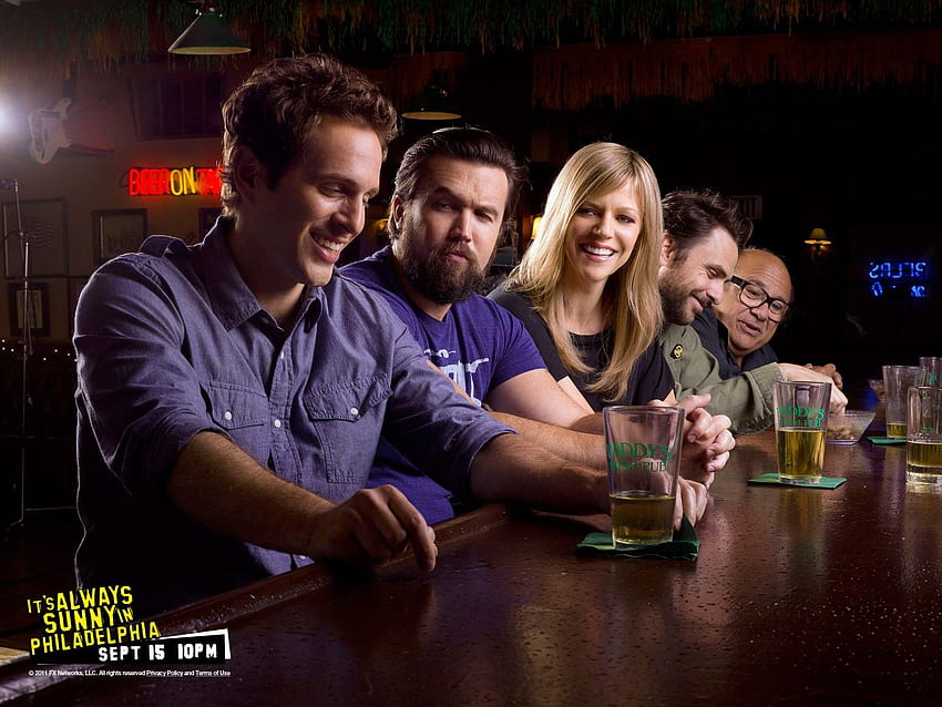 Charlie Day Glenn Howerton Rob Mcelhenney Kaitlin Olson Danny Devito Its Always Sunny In