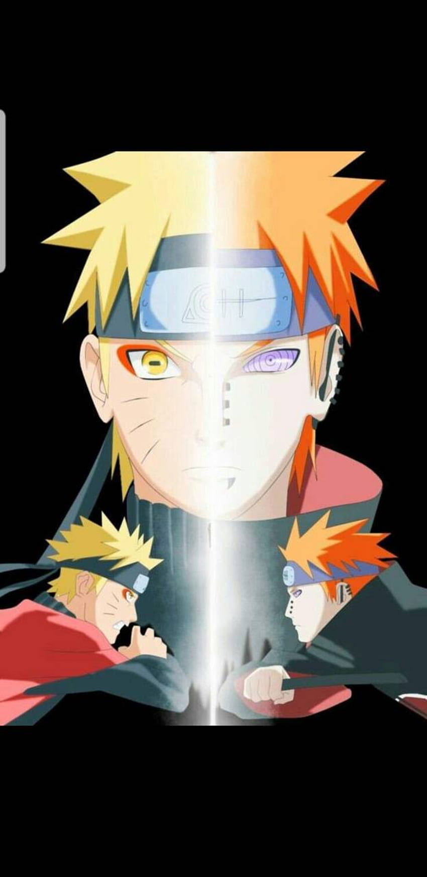 Minato vs Kurama, anime, desenho, naruto, hop, uchiha, HD phone