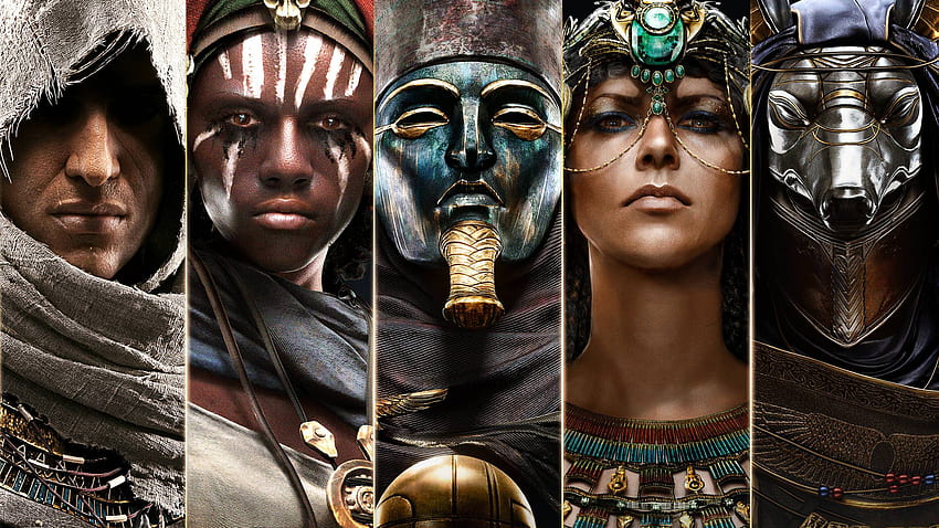 U AC: Origins Bayek, Khaliset, Medunamun, Cl, Cleopatra HD wallpaper