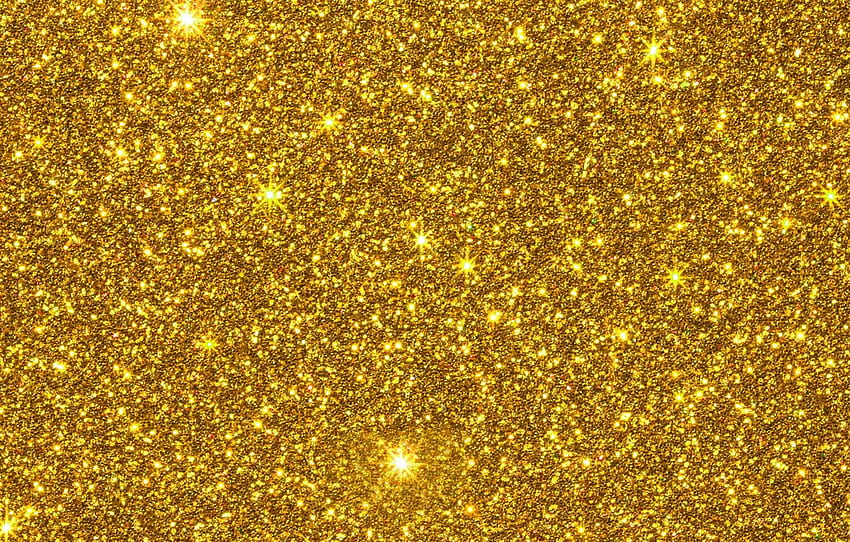 paillettes, dorate, dorate, struttura, lustro, Yellow Glitter Sfondo HD