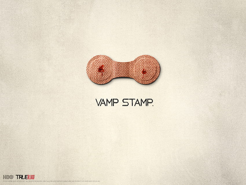 vamp stamp, tv, hbo, band aid, true blood HD wallpaper