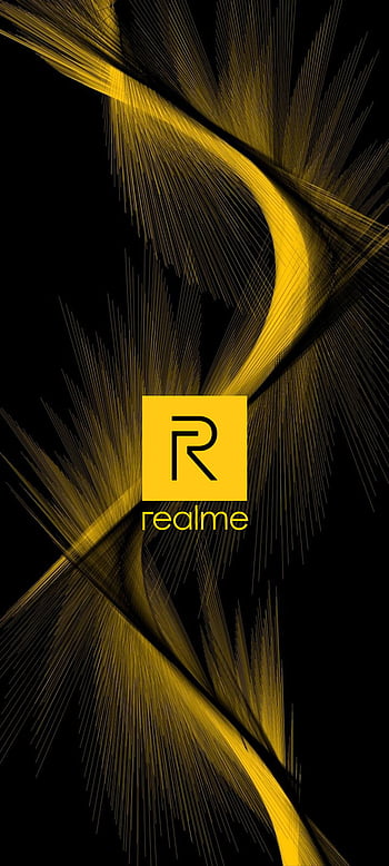 Download Realme 7 Pro Black Yellow Tree Wallpaper | Wallpapers.com