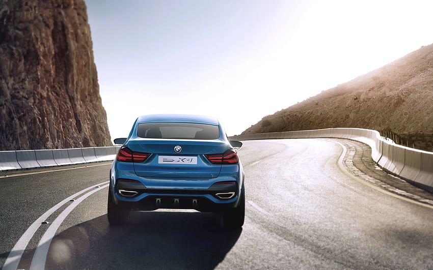 Bmw, Cars, Turn, Concept, Back View, Rear View, X4 HD wallpaper