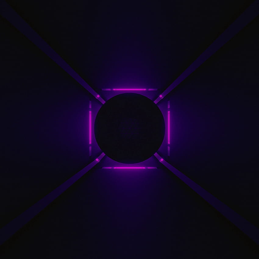 Violet, Dark, Neon, Illumination, Backlight, Ball, Purple HD phone wallpaper