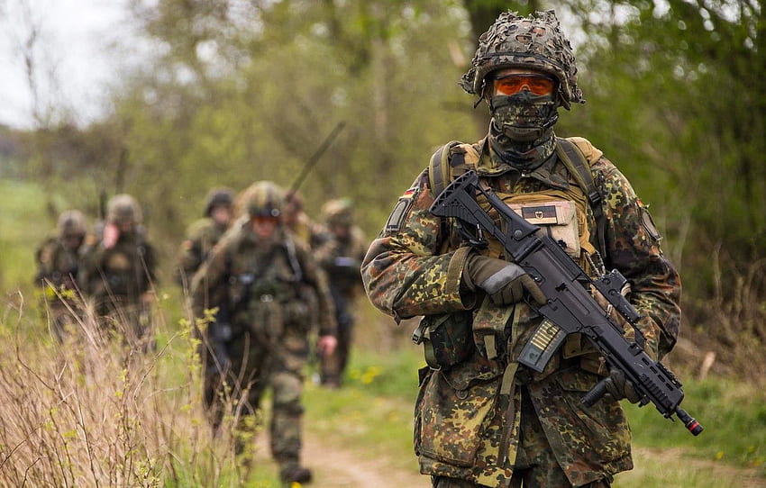 tentara, mesin, Bundeswehr untuk , seksi мужчины Wallpaper HD