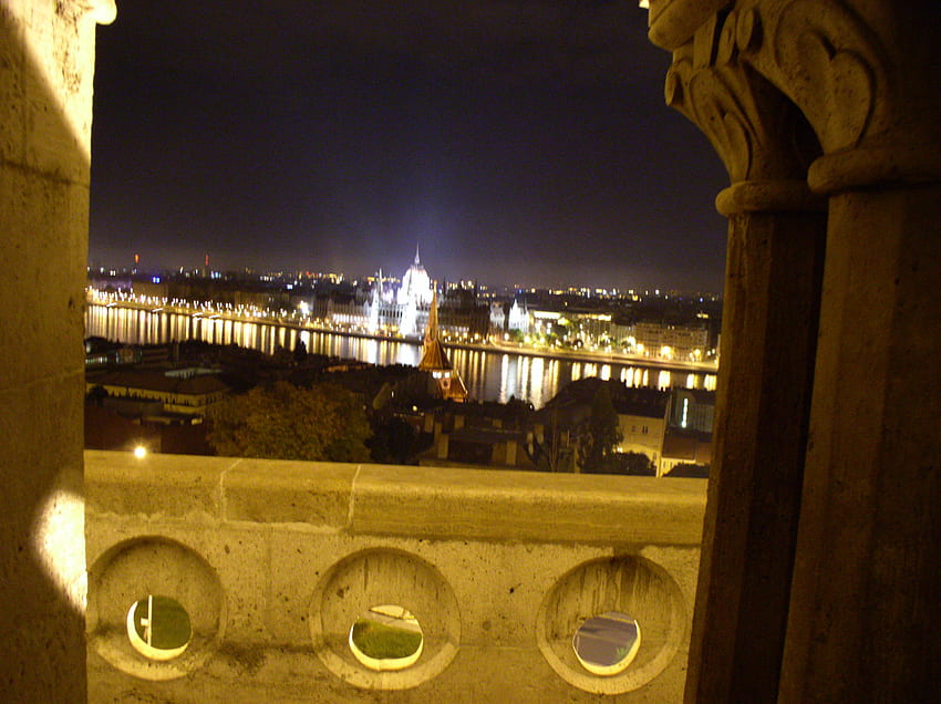 Будапеща през нощта, нощ, унгария, будапеща HD тапет