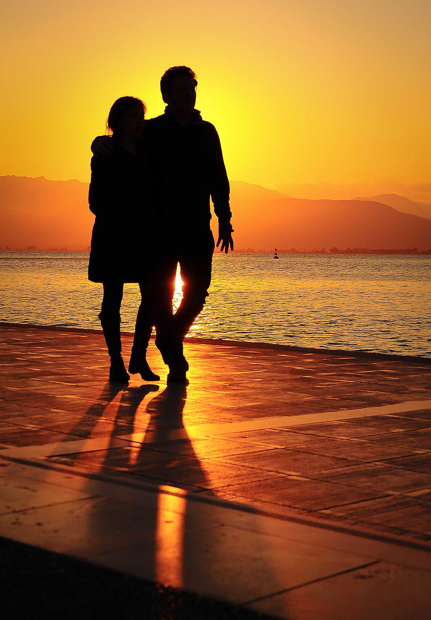 of Love Couples at Sunset, Couple Sunset, Broken Couple HD phone wallpaper