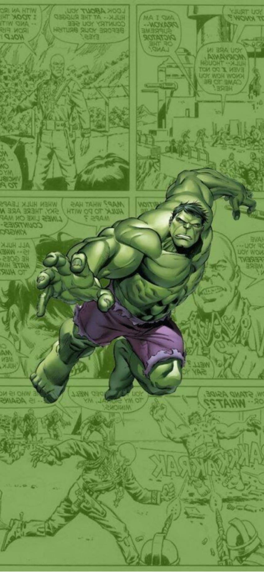 Hulk, kreskówka Hulk Tapeta na telefon HD