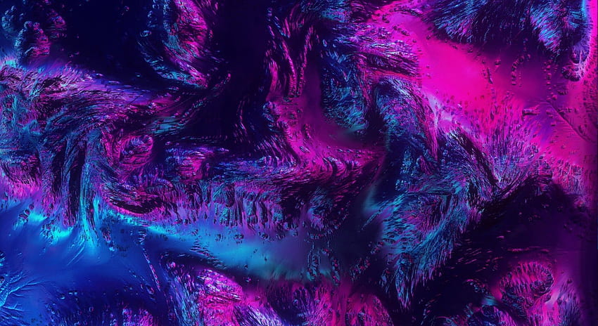 紫色の地形、上から見た図、ネオンカラー、1980X1080 高画質の壁紙