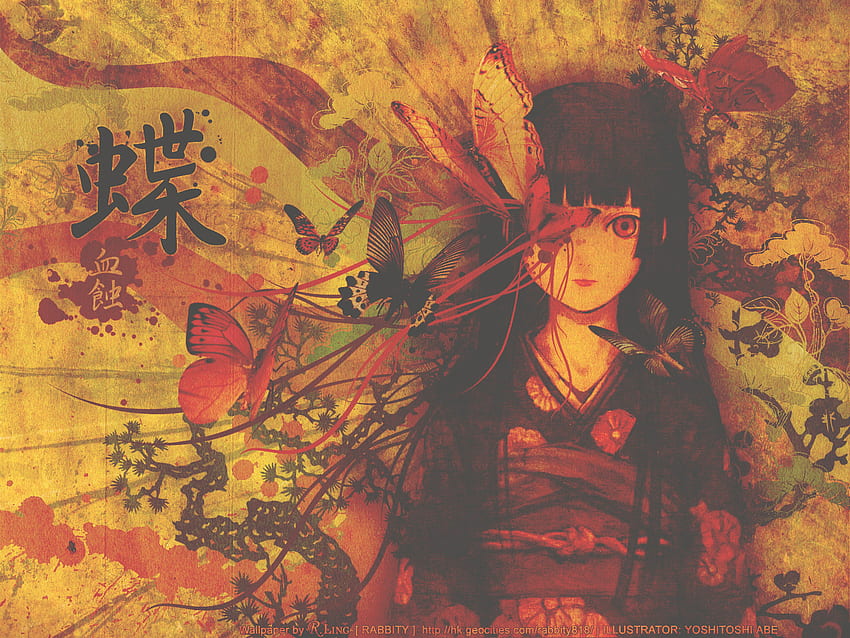Enma Ai - Jigoku Shoujo: Mädchen aus der Hölle, Höllenmädchen Anime HD-Hintergrundbild