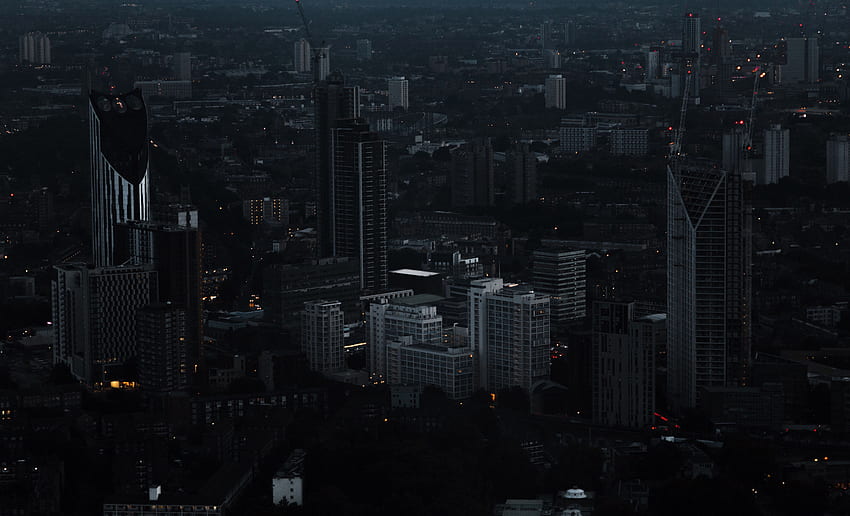 도시, 대 브리튼 섬, 런던, 밤의 도시, 고층 빌딩, 영국 HD 월페이퍼