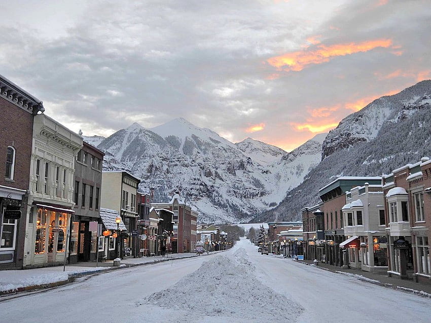 Najlepsze ośrodki narciarskie i hotele w Ameryce Północnej: wybór czytelników, Telluride Colorado Tapeta HD