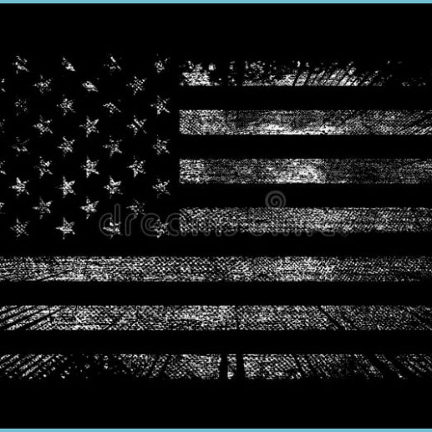 Grunge Usa Flag Black White Background Stock Vector Stock - Bandera americana negra, bandera americana oscura fondo de pantalla del teléfono