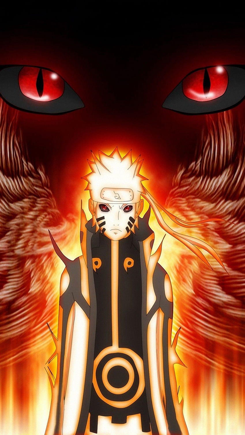 Naruto volpe a nove code, Cool Naruto nove code Sfondo del telefono HD