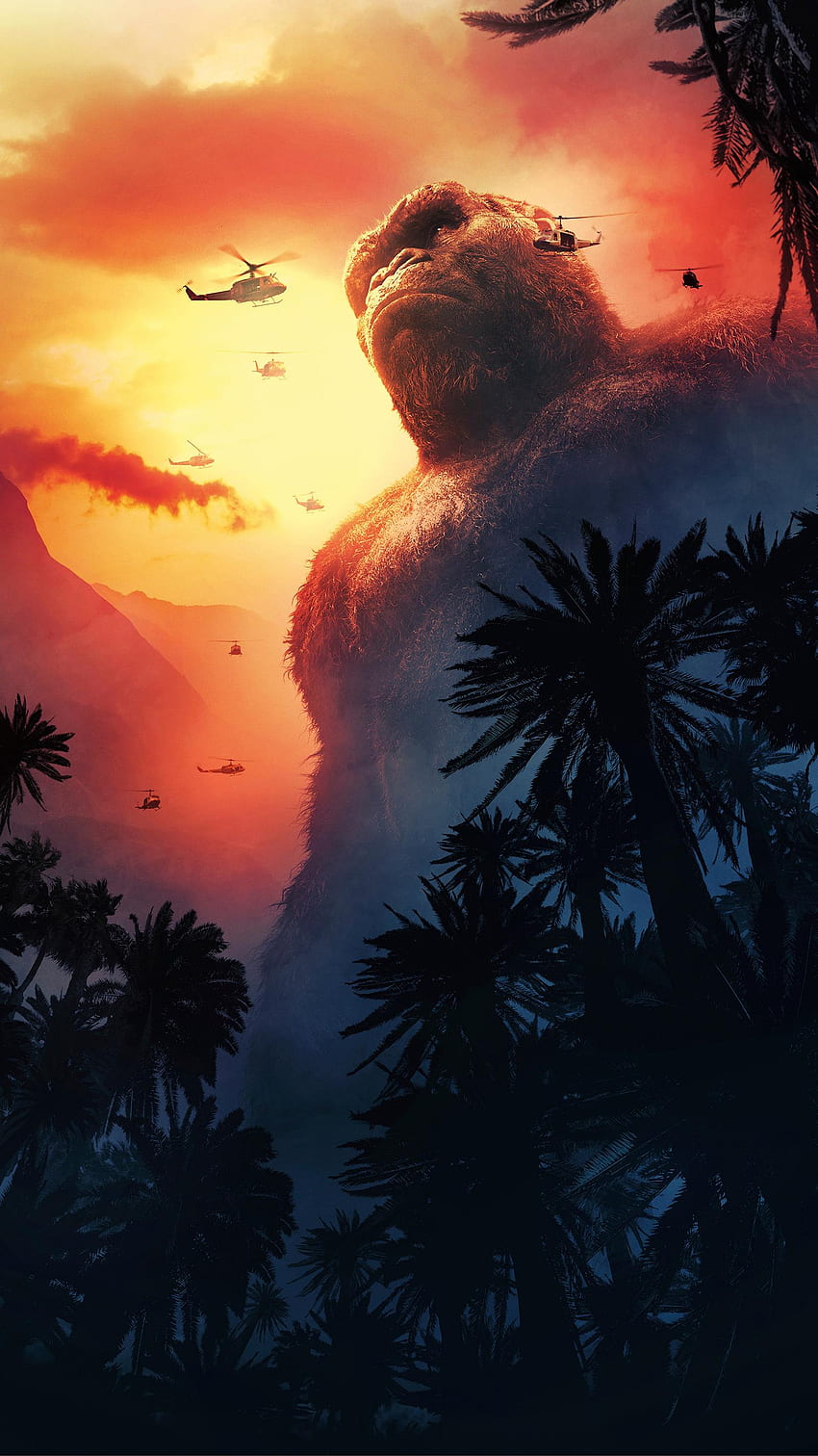 Film Kong: Wyspa czaszki (2022). Tapeta na telefon HD