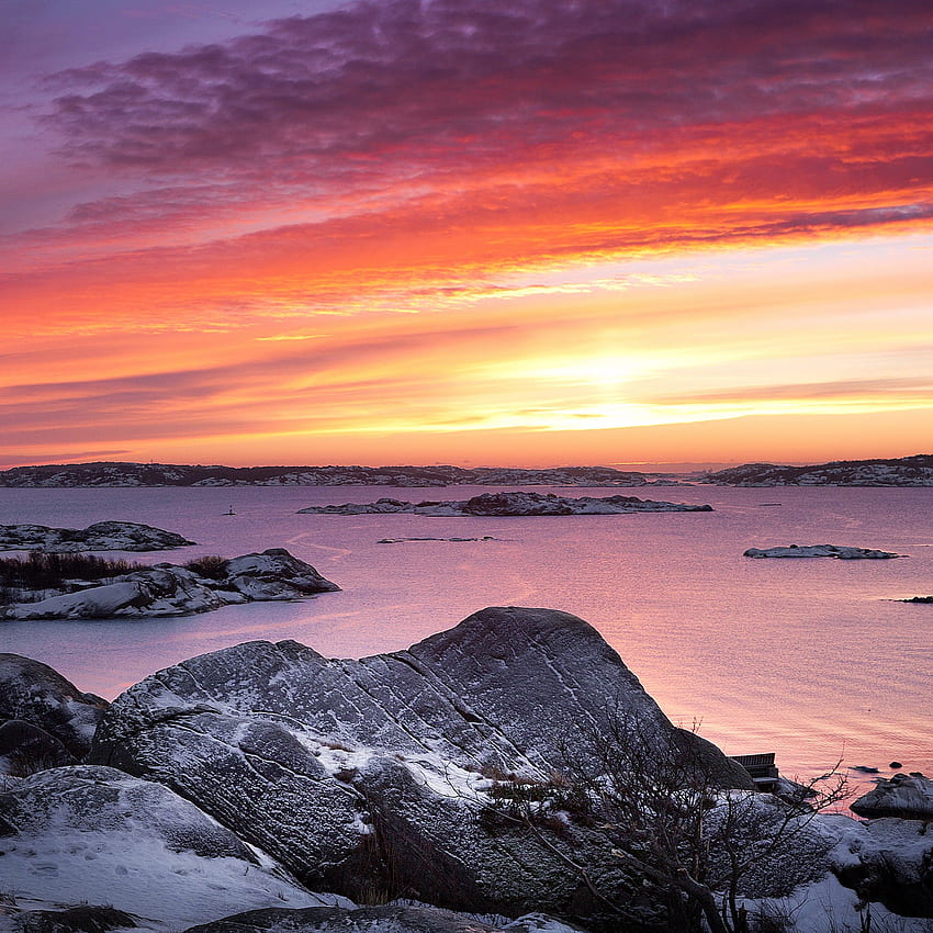 West coast, Last Snow, Gothenburg, Sweden, Nature, High Coast Sweden HD phone wallpaper