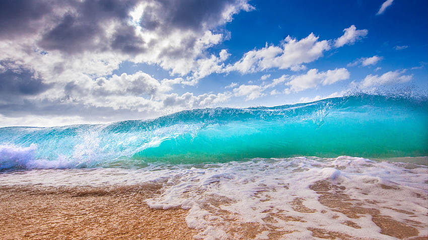 ocean, surf, foam, hawaii, beach u, 3840 X 2160 Ocean HD wallpaper