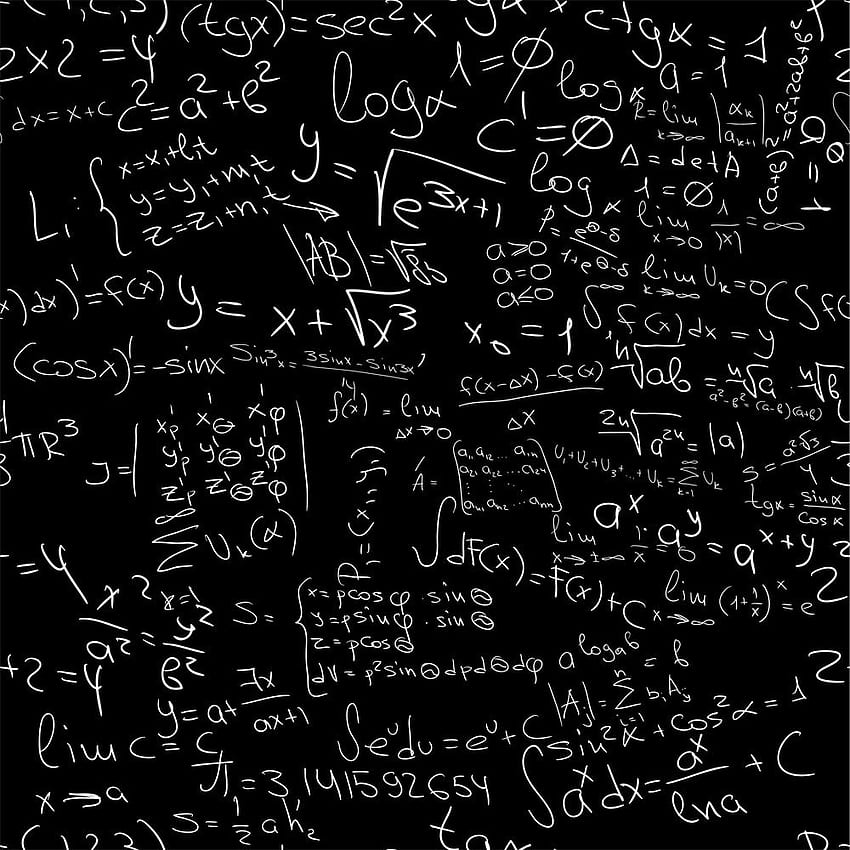 . Mural de pared Fórmulas matemáticas fondo de pantalla del teléfono