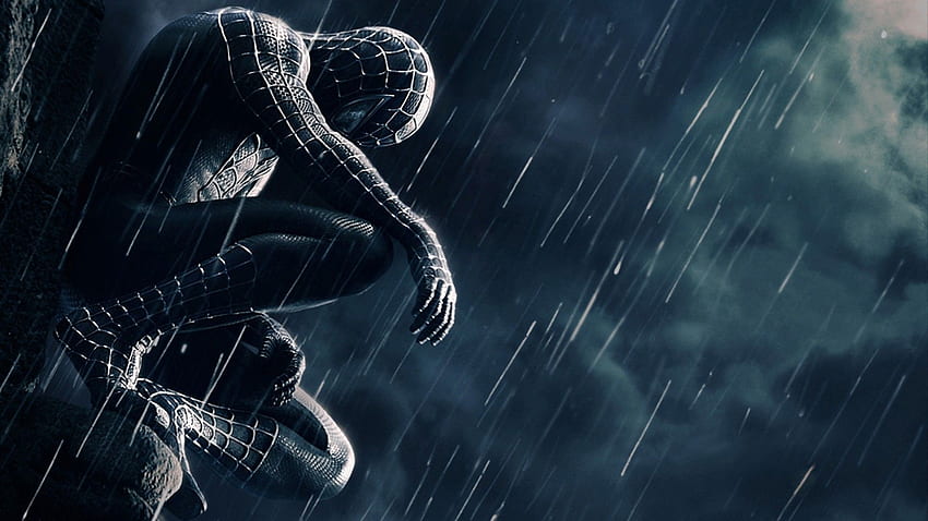 Superman Not The Only One With A Black Suit, Spider-Man Black Suit HD wallpaper