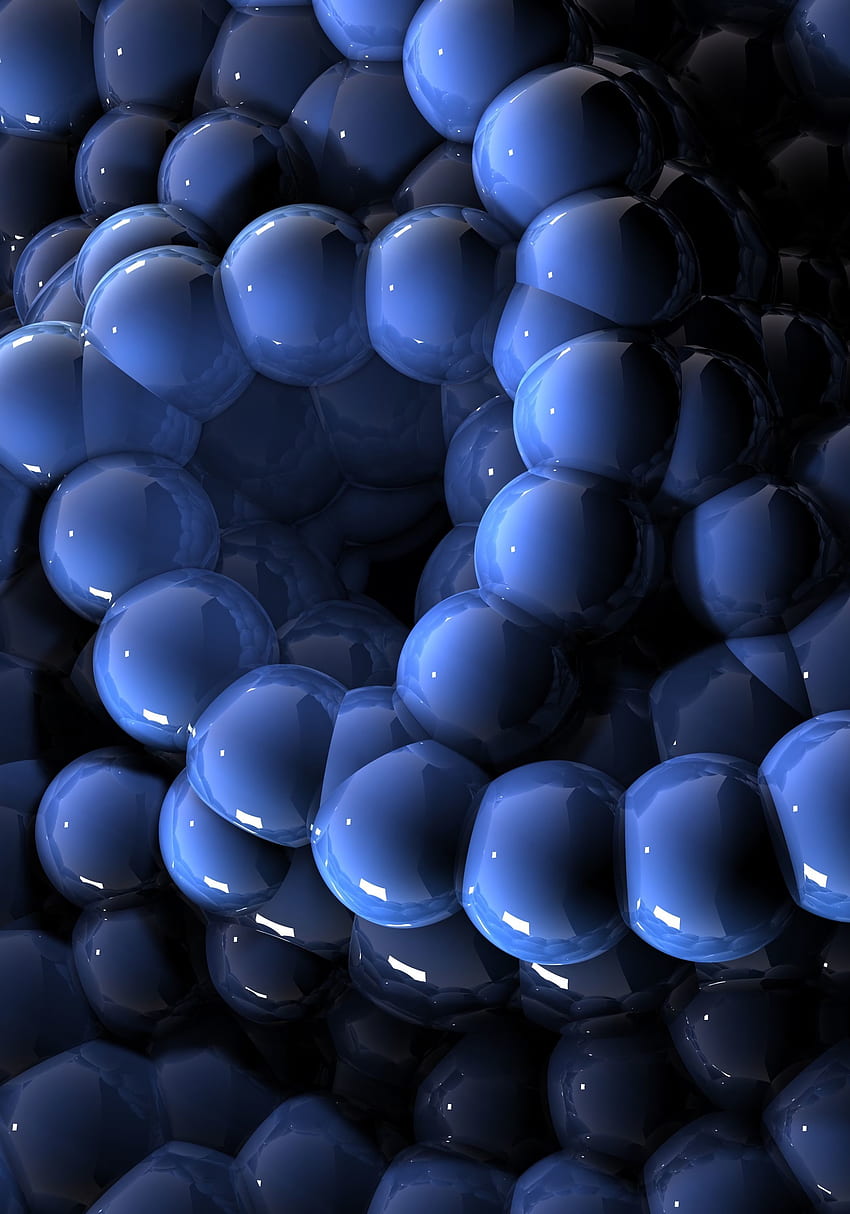 Dark, 3D, Balls, Sphere, Connections, Connection, Spheres, Magnet HD phone wallpaper