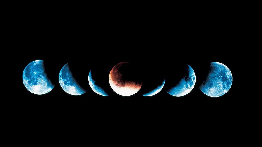 Phases of the Moon ., 개기 일식 Bing HD 월페이퍼