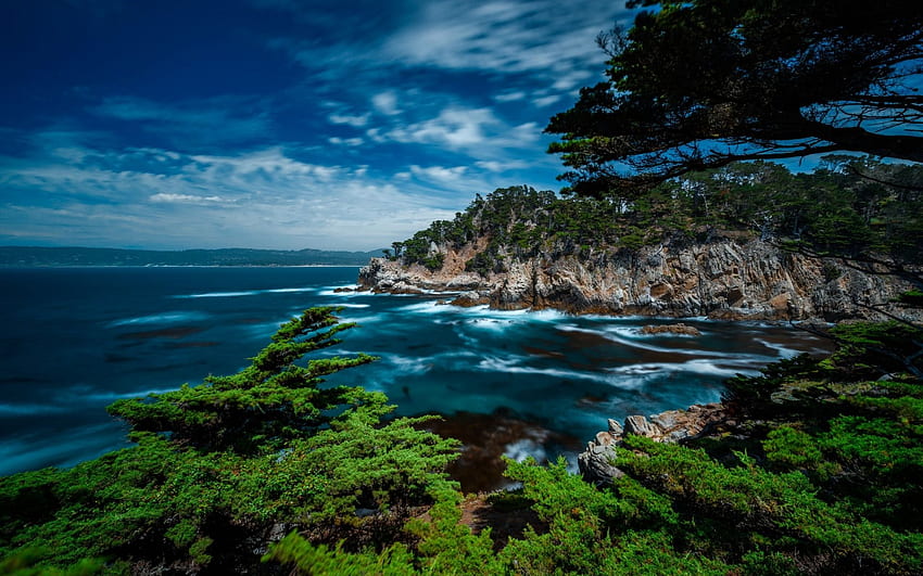 Point Lobos, Carmel, Ocean, r, summer, Carmel By The Sea HD wallpaper