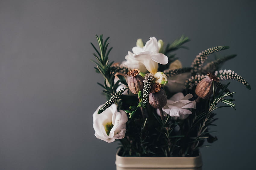 Fleurs, Bouquet, Vase, Composition Fond d'écran HD