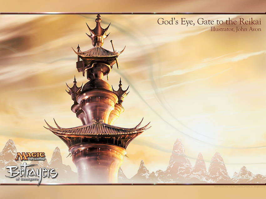 Gods Eye, Gate to the Reikai, bâtiment, cartes, magie du jeu de cartes, jeu de cartes Fond d'écran HD