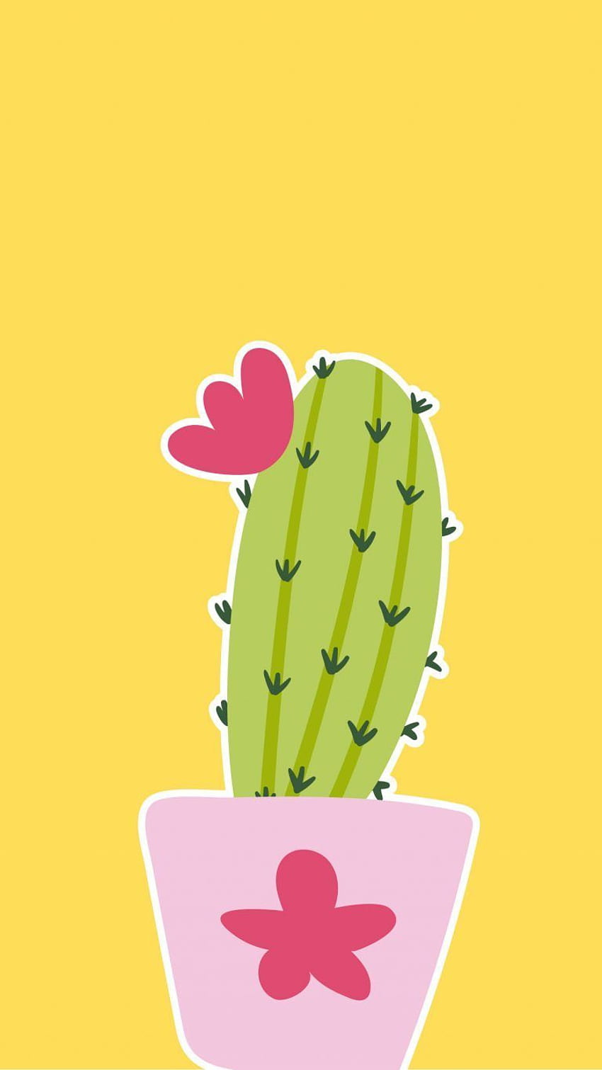 iphone cactus, planta, higo chumbo, higo de Berbería, cactus amarillo fondo de pantalla del teléfono