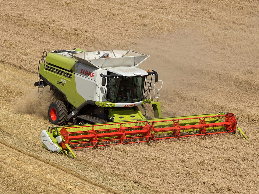 2010 20 Claas Lexion 750, Fields, Agricultural Machinery, Combine Harvester. Mocah HD wallpaper