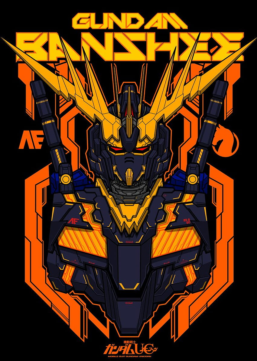 Affiche de Gundam Banshee par Wahyudi Artwork. Displate. Art Gundam, Gundam, Gundam Fond d'écran de téléphone HD