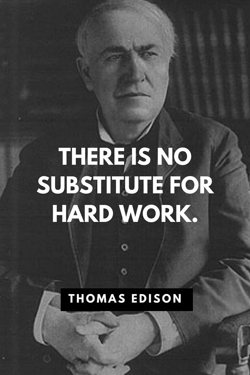Alva Edison, Thomas Edison Motivation HD phone wallpaper