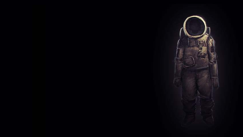 Astronaut, Black and White Astronaut HD wallpaper