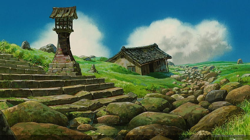 OLHE: arte de fundo de 'A Viagem de Chihiro' do Studio Ghibli papel de parede HD