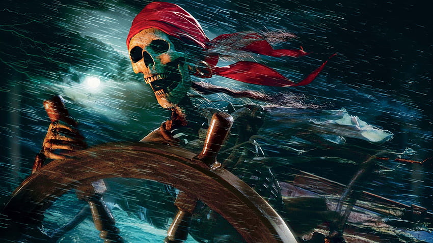 Pirata, Teschio di Jack Sparrow Sfondo HD