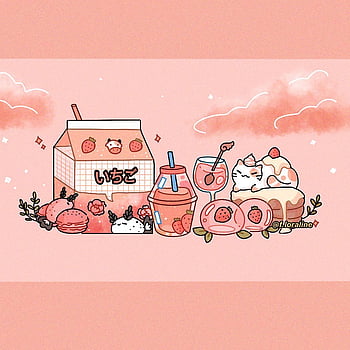 Bean Cute on Twitter Strawberry Milk cute kawaii strawberry milk art  chibi httpstcoIKgoMyp5zh  X