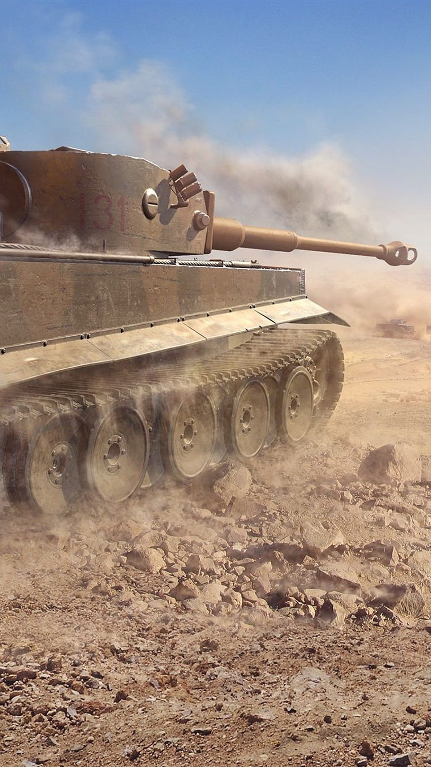 Tiger 131 탱크, 월드 오브 탱크, 비디오 게임 아이폰 8 7 6 HD 전화 배경 화면
