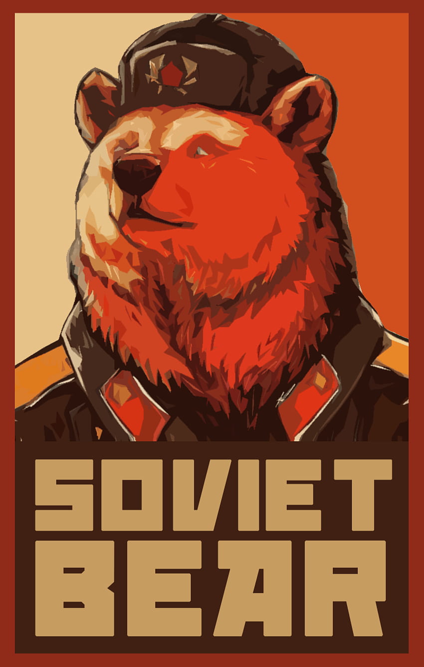 L'ours soviétique sait que vous avez passé un moment joyeux à célébrer le mois d'octobre, les mèmes russes Fond d'écran de téléphone HD