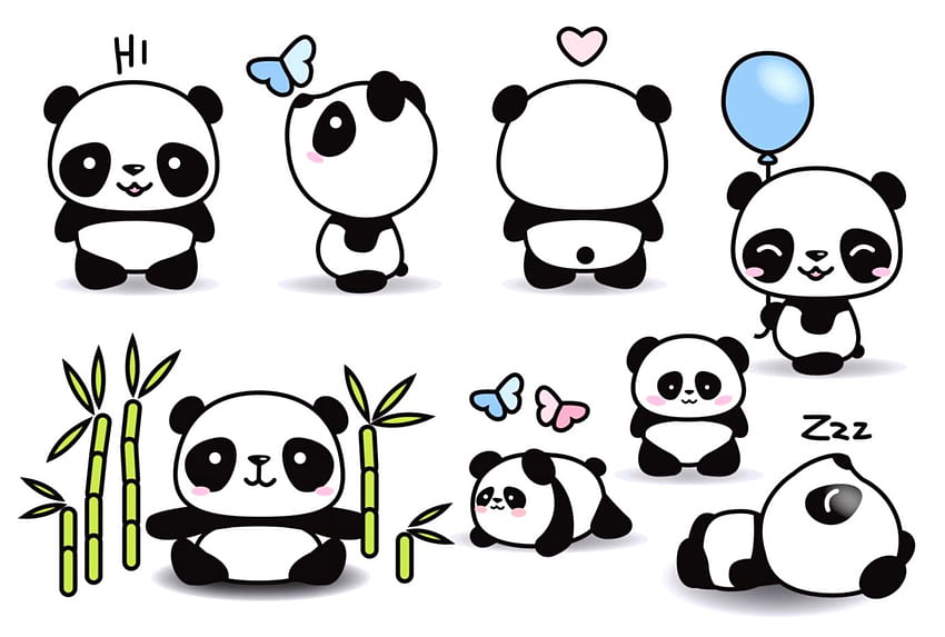 Cute Panda Clipart, Kawaii Panda Girl HD wallpaper | Pxfuel