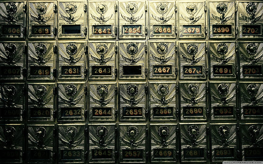Vintage Post Office Boxes Ultra Background for : & UltraWide & Laptop HD wallpaper