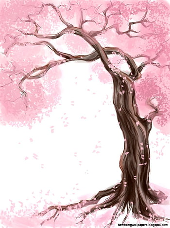 Lets Drawing a Cherry Blossom Tree  For beginner   YouTube