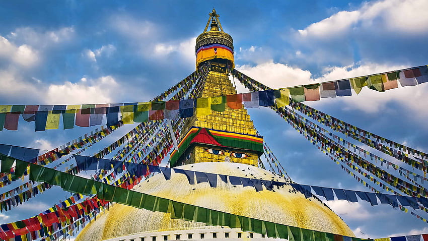 Buddha Eyes Swayambhunath Temple Kathmandu Nepal U HD wallpaper
