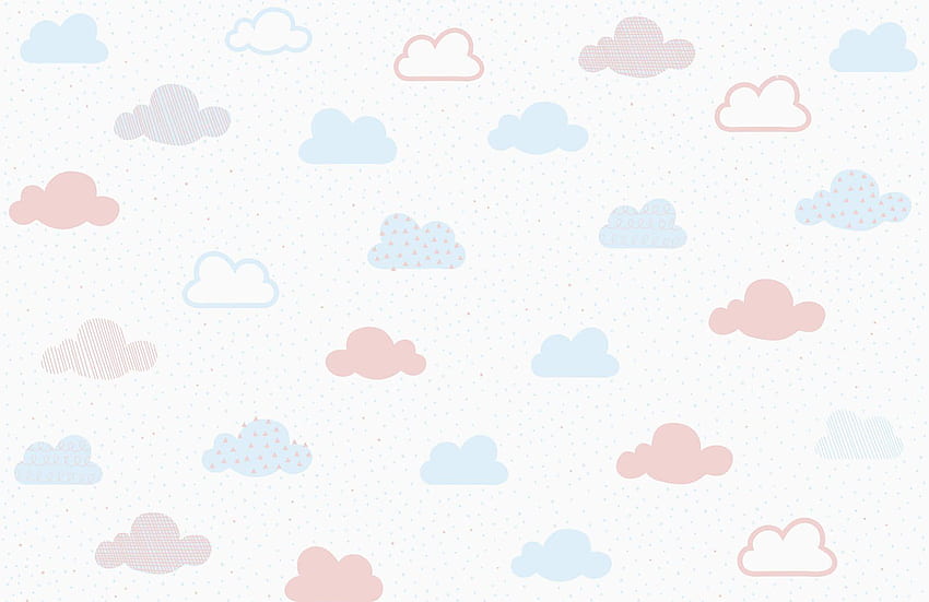 Soft Pastel Cloud Pattern Mural, Pastel Japan HD wallpaper
