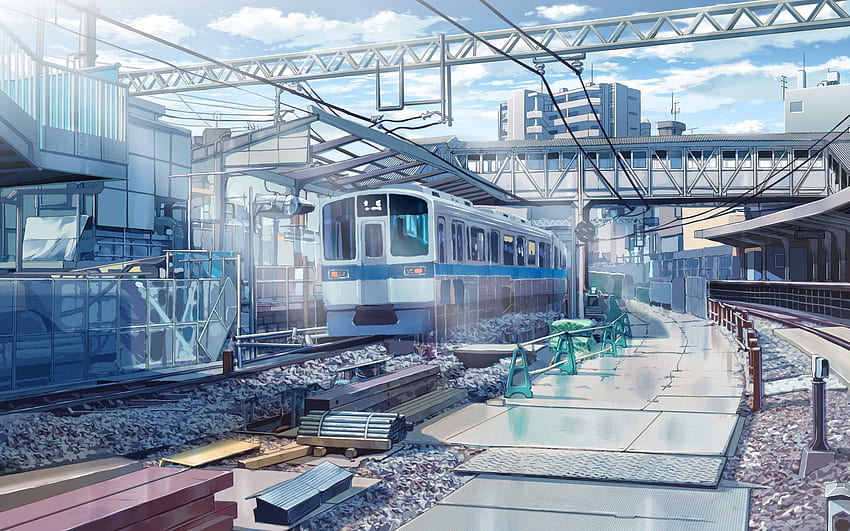 Anime Landscape: Train and Subway Station (Anime Background)