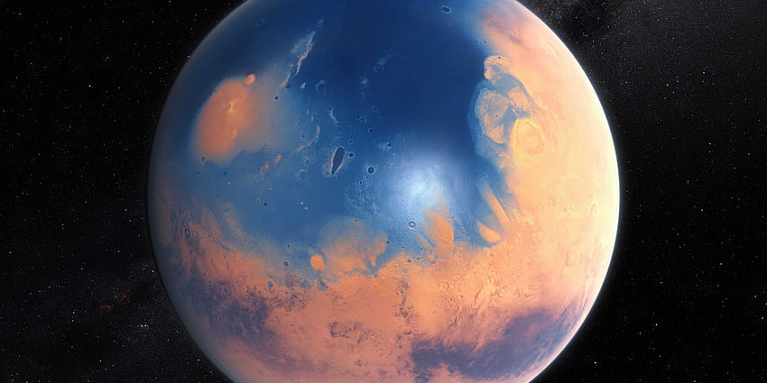 Mars'ın suyla nasıl göründüğü inanılmaz. Gezegen sanatı, Gezegenler, Kanserde Venüs, NASA Venüs HD duvar kağıdı