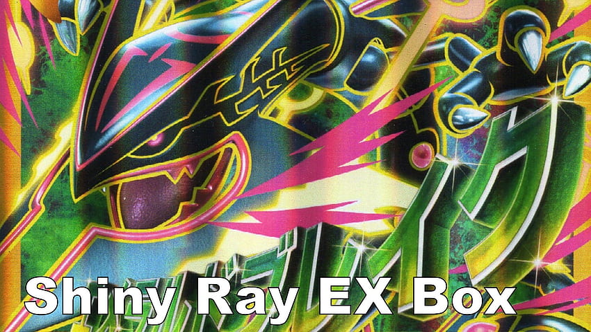 Pokemon Shiny Rayquaza EX Box w/ Shiny Mega Rayquaza Jumbo Card -   HD wallpaper