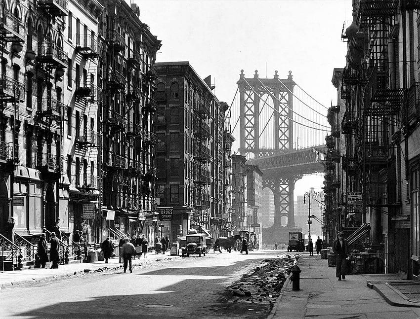 street style, Monochrome, New York City, Street, Black, Vintage New York HD wallpaper
